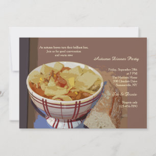 Bowl of Stew Dinner Party Inbjudan