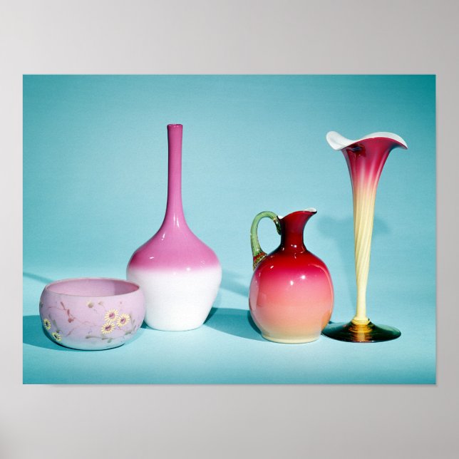 Bowl, Vas och Jug, slutet av 1800-talet Poster (Framsidan)