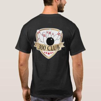 Bowla 300 klubb/perfektleken - logotyp/grafiskt tee