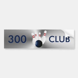 Bowla klubb 300 bildekal
