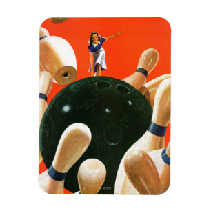 Bowla strejka magnet