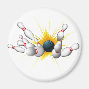 Bowla strejka magnet