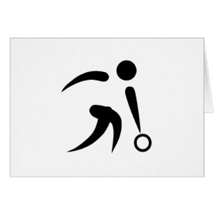 Bowla - universellt bowlingsymbol hälsningskort