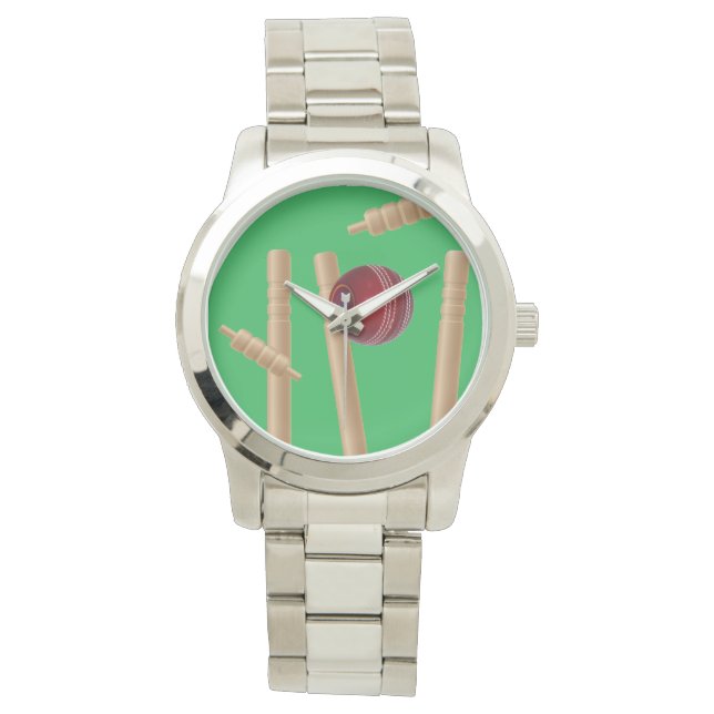 Bowlad i cricket, armbandsur (Framsida)