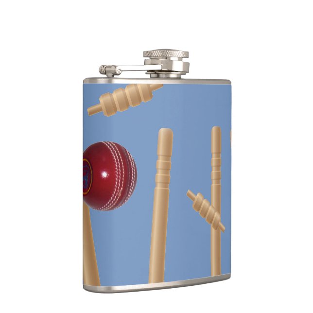 Bowlad i Cricket, Vinyl Hip Flask Fickplunta (Höger)