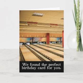 Bowlareare Bowling Höger upp din Roligt på Alley p Kort
