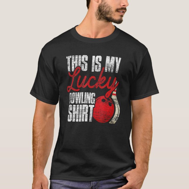 Bowlareare Bowling-teamets spelare T Shirt (Framsida)