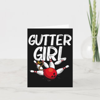 Bowlareare Bowlingdesign för flickor Kvinnor Kort