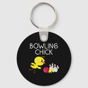 Bowlareare Bowlingdesign för flickor Kvinnor Nyckelring