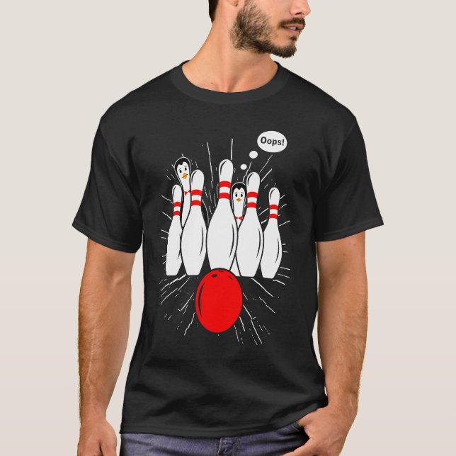 bowlareare bowlingspel bowling 2 t shirt (Framsida)