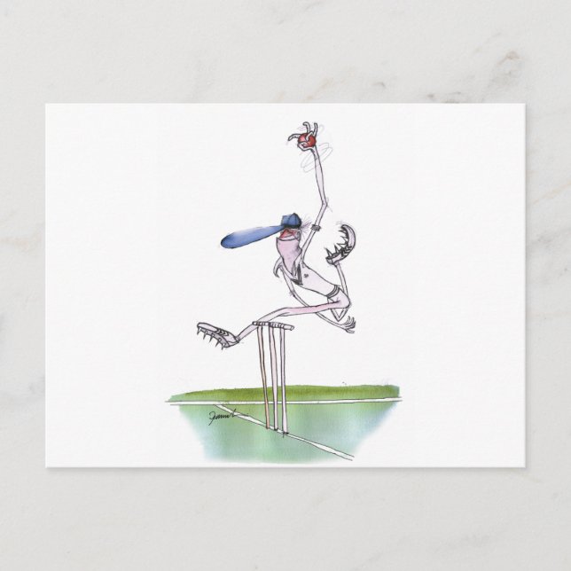 bowlareare - cricket, tony fernandes vykort (Framsida)