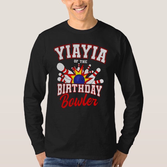 Bowlareare dagslägret Bowling Party C T Shirt (Framsida)