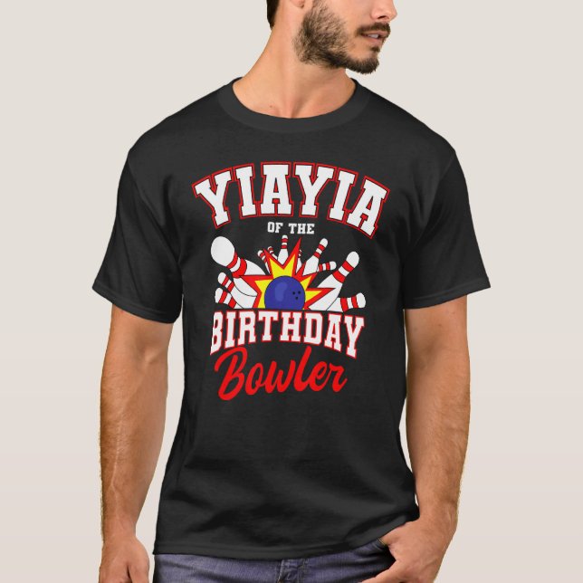Bowlareare dagslägret Bowling Party C T Shirt (Framsida)