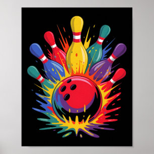 Bowlareare färgad bytesspelsdag för slemhinnor poster