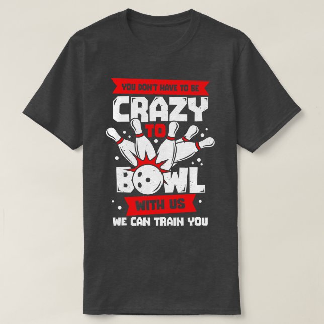 Bowlareare Gift för Funny Bowling Player-teamet T Shirt (Design framsida)