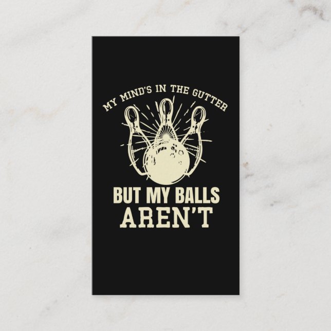 Bowlareare Humor Witty Bowling-citat Visitkort (Framsida)