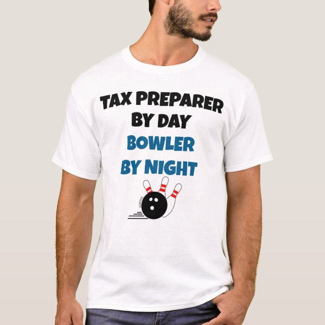Bowlareare momsförberedare t shirt (Framsida)