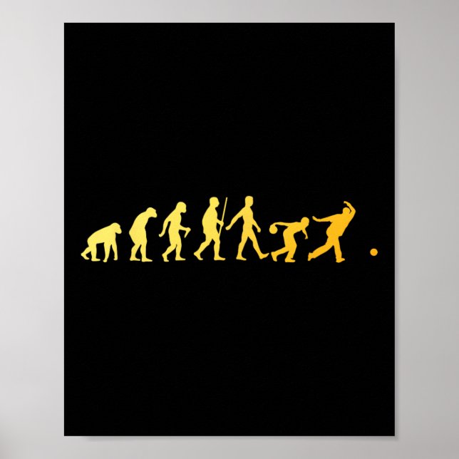 Bowlareare Novelty Stri "Bowling Art För manar Wom Poster (Framsidan)