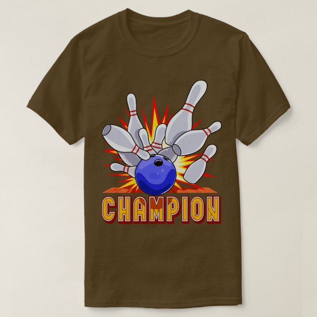 Bowlareare om Bowling Ball Champion T Shirt (Design framsida)