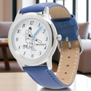 Bowlareare spel i Cricket Player Sports Idrottsman Armbandsur