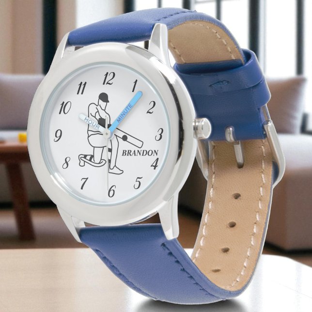 Bowlareare spel i Cricket Player Sports Idrottsman Armbandsur (Skapare uppladdad)