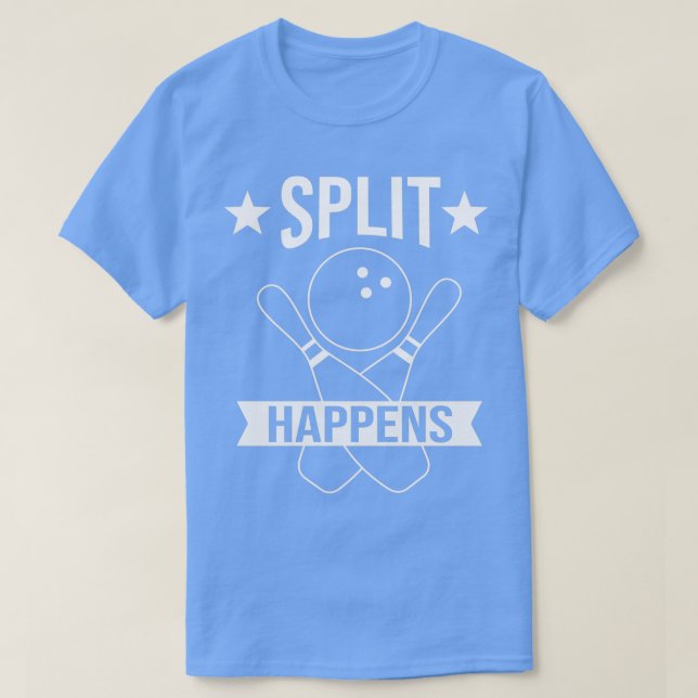 Bowlareare sportsgångare Delning Happens Bowling T Shirt (Design framsida)
