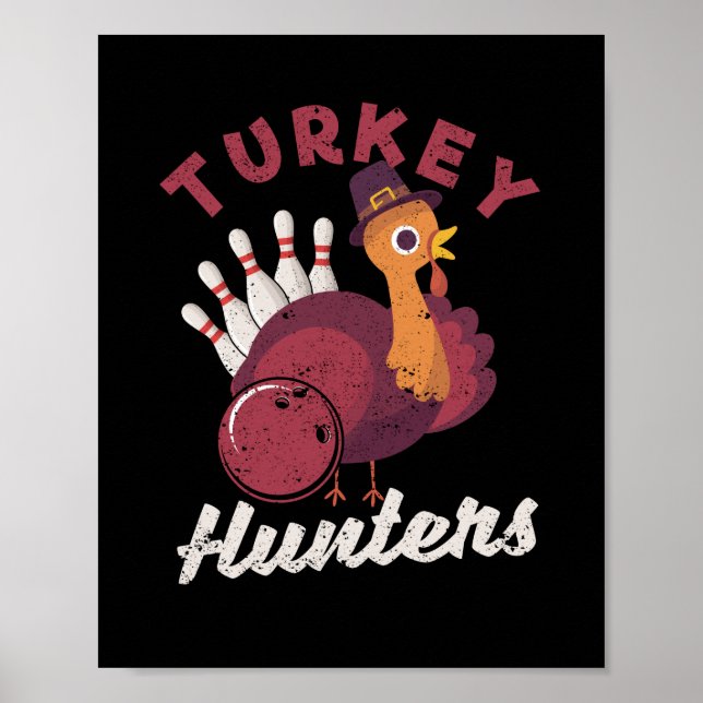 Bowlareare team för turkiska Hunter Funny Bowling  Poster (Framsidan)