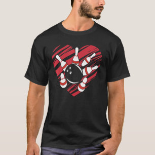 Bowlareare team Matching Bowling Heart I Kärlek Bo T Shirt