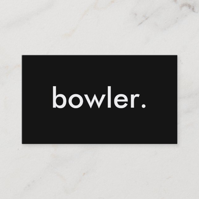 bowlareare. visitkort (Framsida)
