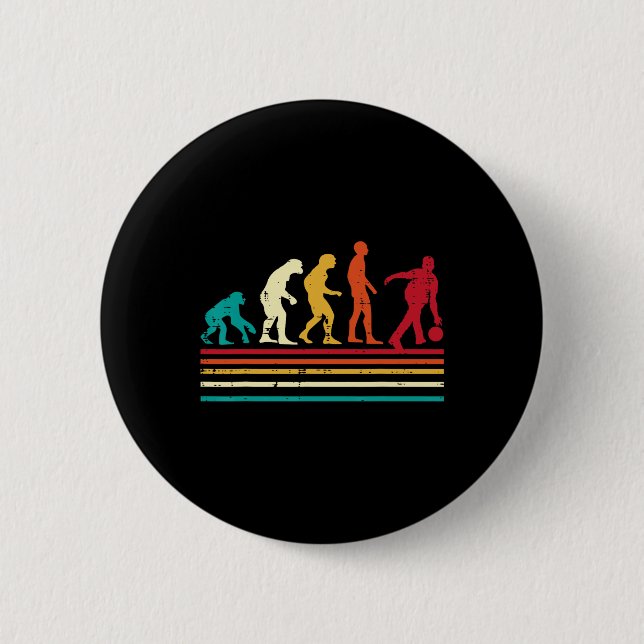 Bowler Evolution Retro Bowlingslag Men Kvinnor Bar Knapp (Framsida)