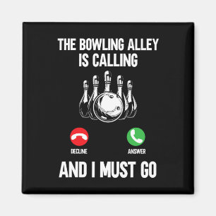 Bowler Roligt Bowlinghallen Ringer Och Jag Måste Magnet