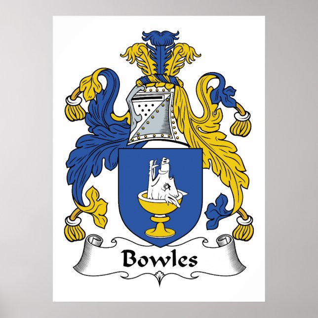 Bowles Family Crest Poster (Framsidan)