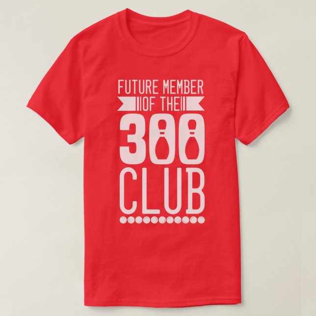 Bowling 300 Klubb T Shirt (Design framsida)