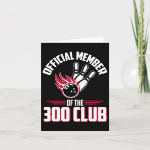Bowling 300 Shirt 300 Klubb Ledamot Funny Bowlarea Kort