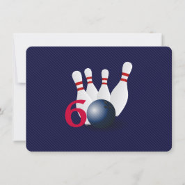 Bowling 60th födelsedagInvitation. för kastare Inbjudningar