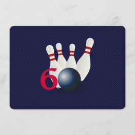 Bowling 60th födelsedagInvitation. för kastare Inbjudningar