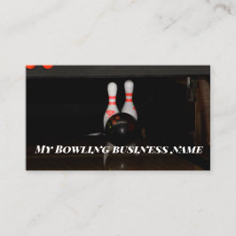 Bowling Affär Visitenkort Visitkort