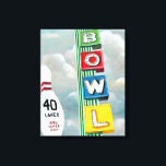 Bowling Alley Artwork Canvastryck<br><div class="desc">Bowling Alley Artwork Artist: Naomi McCavitt</div>