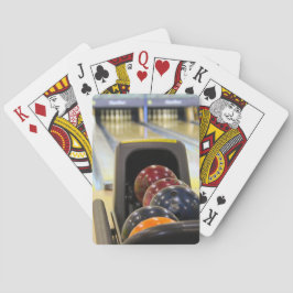 Bowling Alley och bowlingbollar Spel Kort