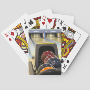 Bowling Alley och bowlingbollar Spel Kort