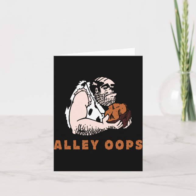 Bowling Alley Oops Caveman  Kort (Framsida)