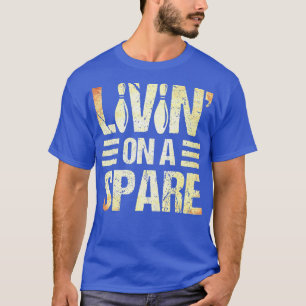 Bowling Älskare Bowlareare Livin' on a Spare Bowli T Shirt