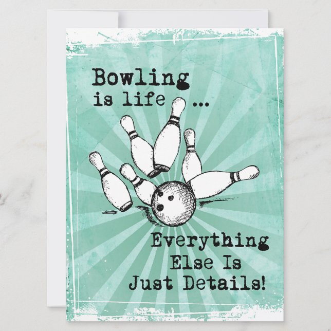 Bowling Älskare Gift, Funny Bowling Player Gift (Framsida)