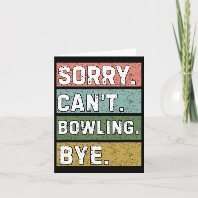 Bowling Älskare Kort (Framsida)