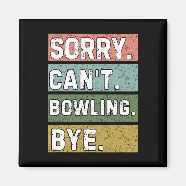 Bowling Älskare Magnet (Framsidan)