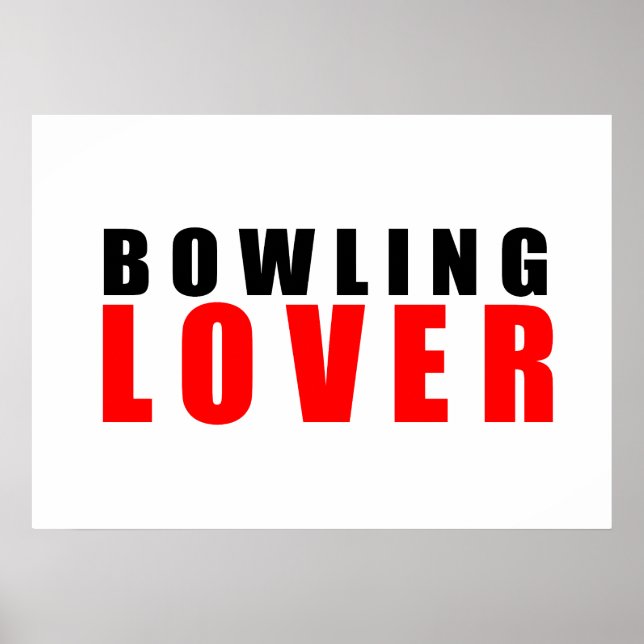 Bowling älskare poster (Framsidan)