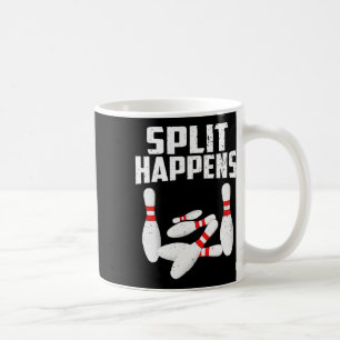 Bowling Älskare Shirt Split sker Manar Women Kids Kaffemugg
