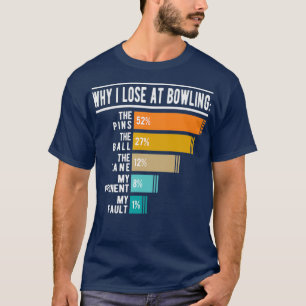 Bowling Älskare Varför jag förlorar i Bowling t Shirt