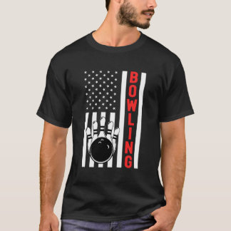 Bowling American Flagga Patriotic Bowlareare Bowli T Shirt