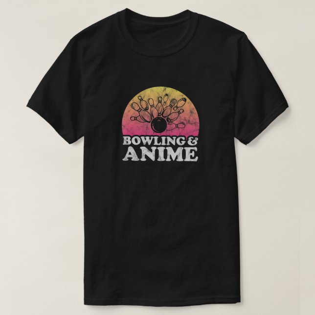 Bowling and Anime T Shirt (Design framsida)
